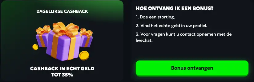 SpinMills Casino Cashback