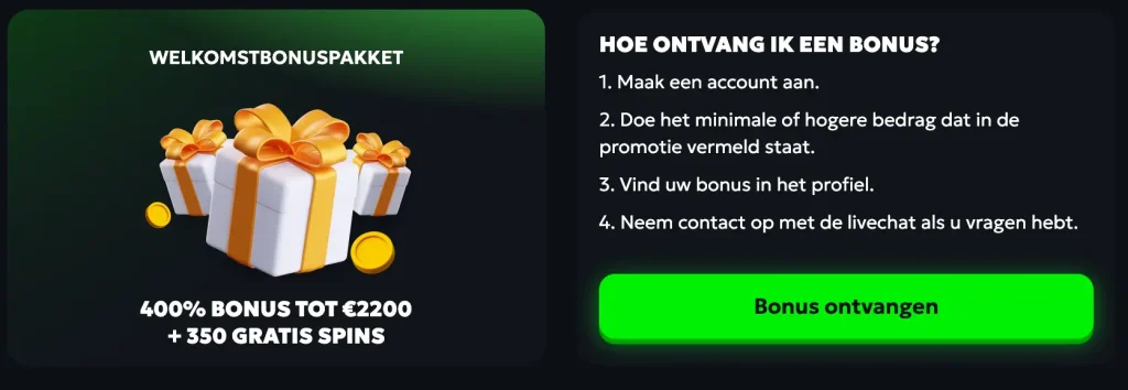 Spinmills Welkomstbonus